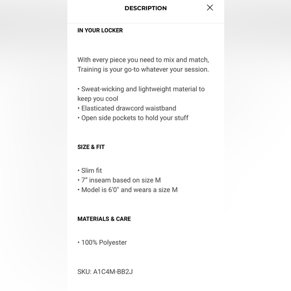 New! GymShark TRAINING SHORTS
Slim Fit - Picture 6 of 7